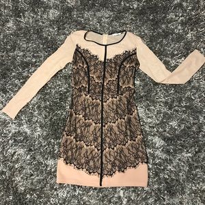 NWOT  beautiful tan and black dress